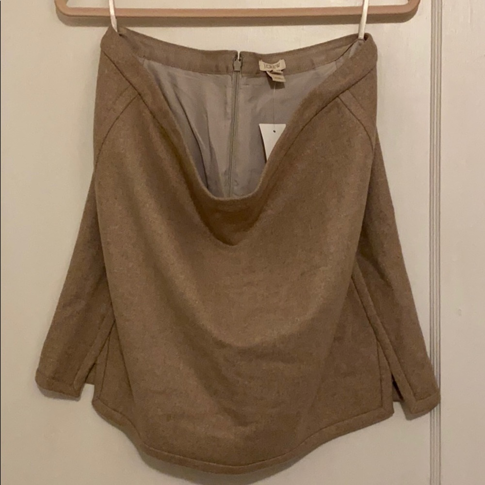 J Crew wool mini skirt size 14